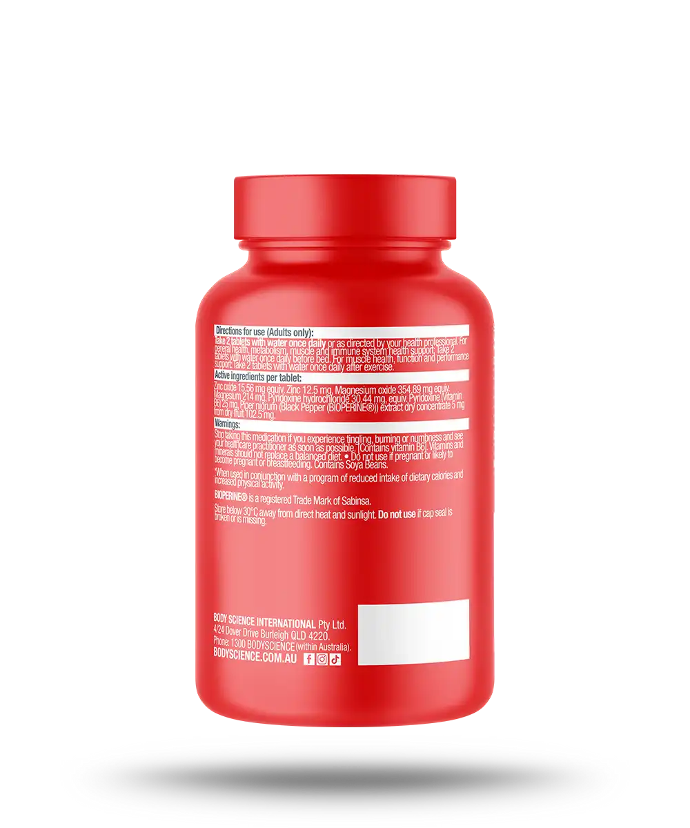 Zinc Magnesium Vitamin B6 60 Tablets - HASTA BATCH TESTED - Image 4